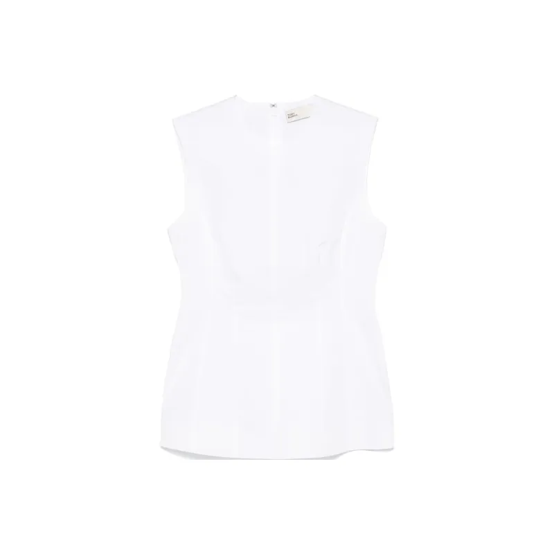 TORY BURCH Sleeveless Poplin Top-0