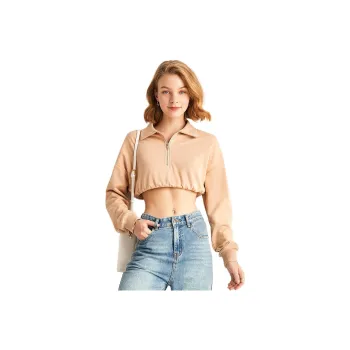 FOREVER 21 Crop Top Women's Apricot