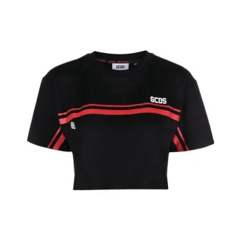 GCDS Logo print Cropped T shirt