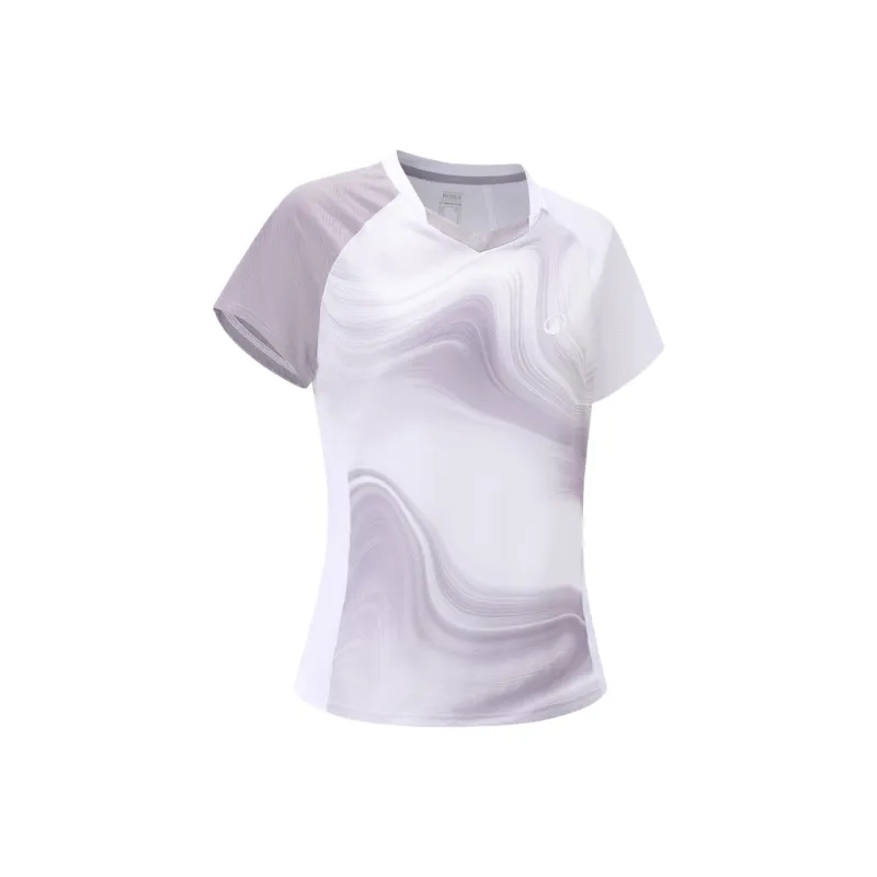 DECATHLON Raglan Sleeve T Shirt Women's Light Pink Purple-0