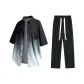 Clothing Set (Black and White Top+Black Pants)