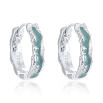CENTURY&KINDLE S925 Silver Earrings Unisex