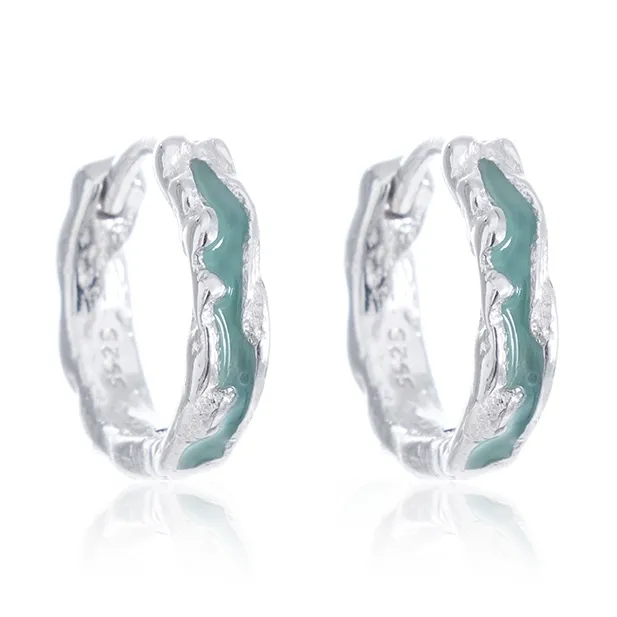 CENTURY&KINDLE S925 Silver Earrings Unisex-0