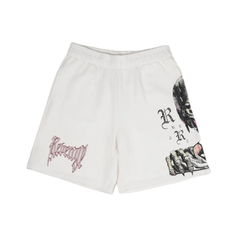 Revenge Casual Shorts Unisex White-0