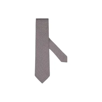 Zegna Mulberry Silk Ties Unisex Pink