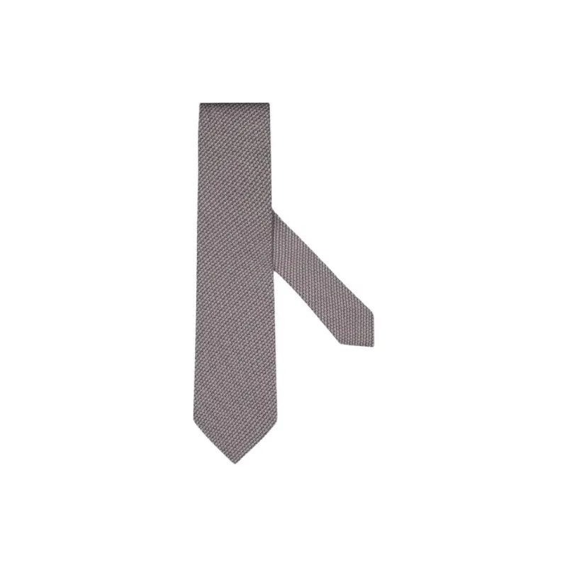 Zegna Mulberry Silk Ties Unisex Pink-0