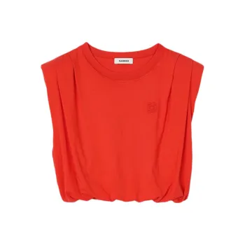 Sandro Embroidered logo Top