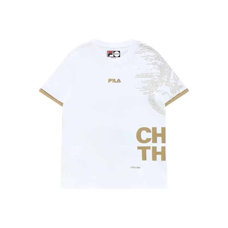 FILA FUSION Set in Sleeve T Shirt Women's Standard White-0