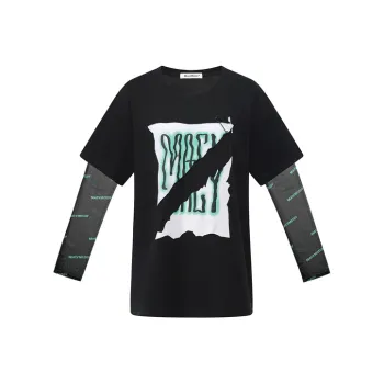 MacyMccoy Long-Sleeved T-Shirt Women's Black