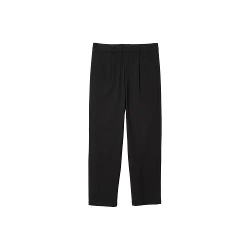 JACK JONES· Straight Fit Casual Pants Men's Pure Black