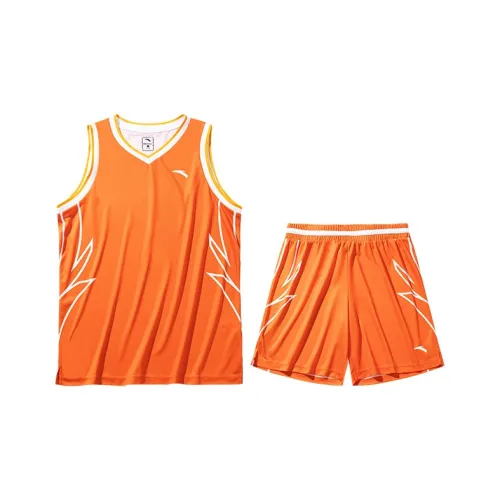 Anta Basketball Collection Basketball Suit Men's Fiery Orange/Fiery Orange/Pure White