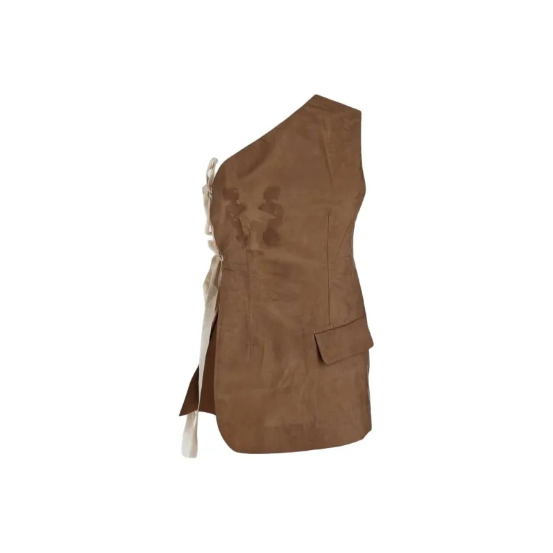 UMA WANG Tank Top Women's Brown-0