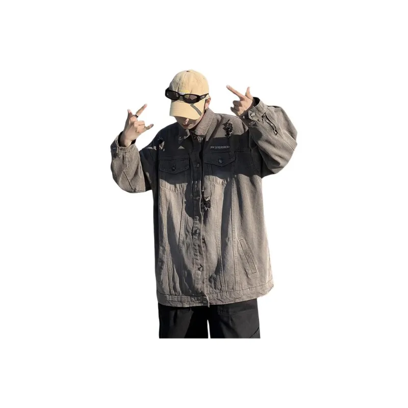 SIL VITIN Denim Jacket Unisex Gray-0