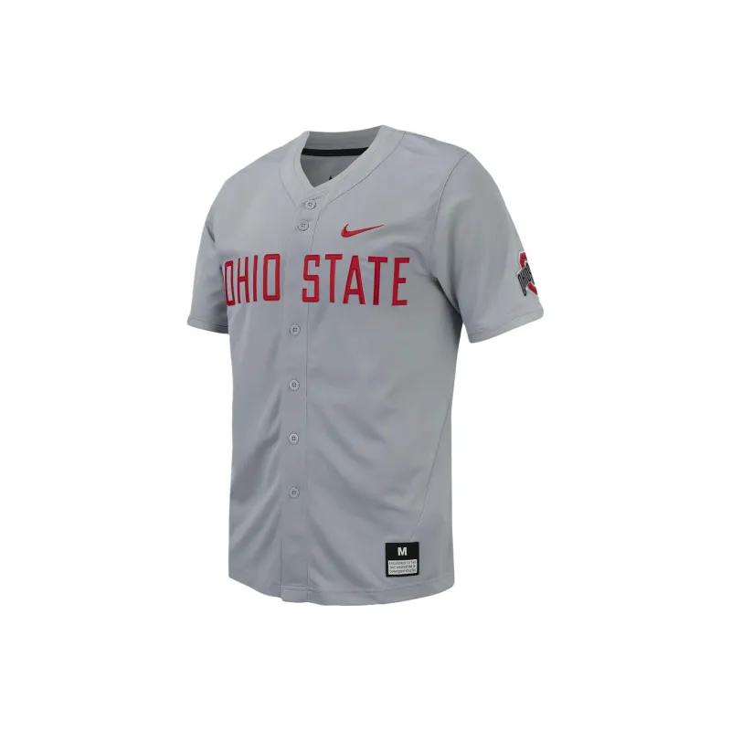 Nike Ohio State Men's Nike College Replica Baseball Jersey-0