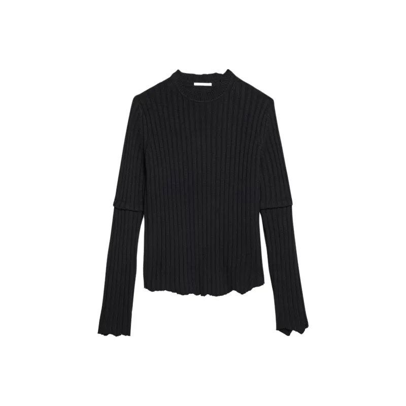 Helmut Lang Distressed Ribbed Jumper-0