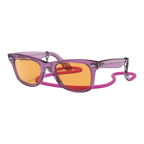 RayBan Acetate Square Sunglasses Unisex Purple