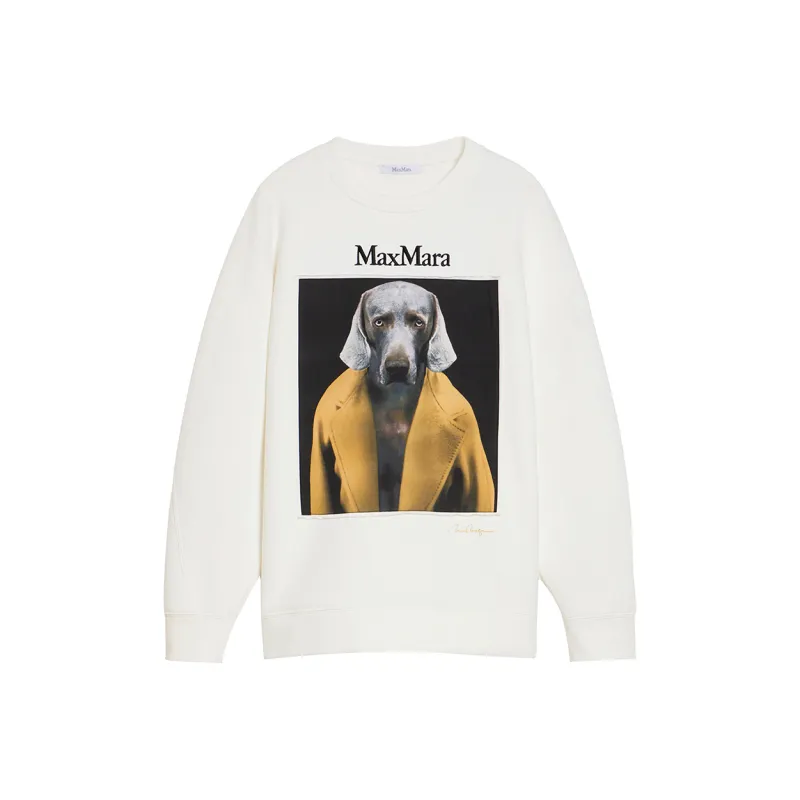 MaxMara Logo Embroidered Crewneck Sweatshirt-0