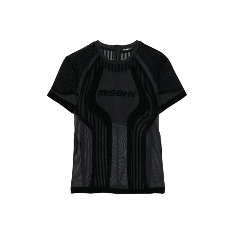 Misbhv Flocked Mesh T shirt-0