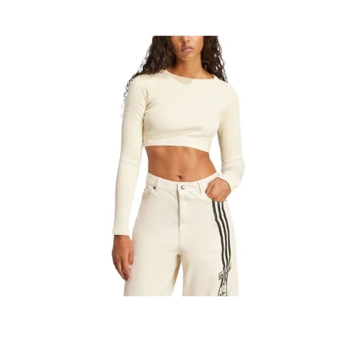 Adidas Originals Crop Tops Women's Ivory