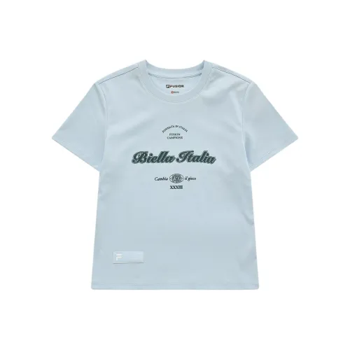 FILA FUSION UNIFORM Regular T Shirt Women's Light White Blue