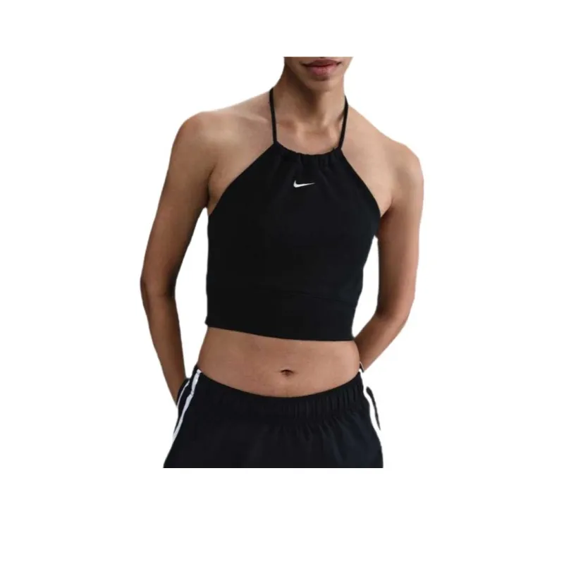 Nike Sportswear Chill Terry Women's Slim Cropped French Terry Halter Top-0