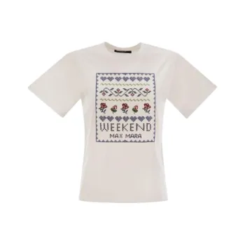 WEEKEND MaxMara Cabina Floral Patterned Crewneck T Shirt