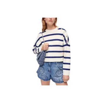 Maje FW22 Sweater Women's Blue White