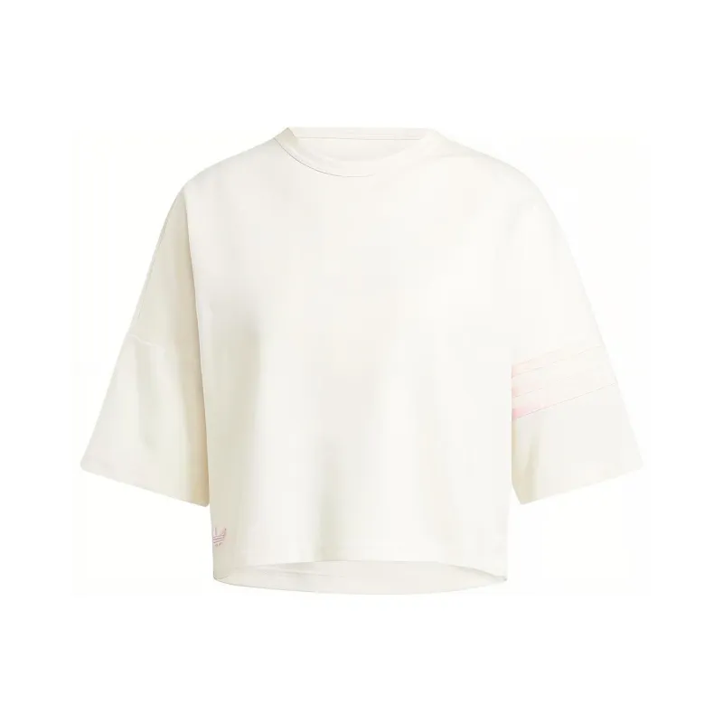 Adidas Originals Neuclassics Drop Shoulder Sleeve T Shirt Women's White-0