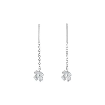GIFT&CO S999 Fine Silver Drop Earrings Women's