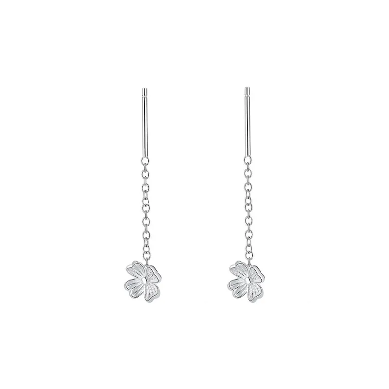 GIFT&CO S999 Fine Silver Drop Earrings Women's-15