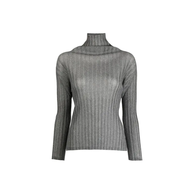 PLEATS PLEASE ISSEY MIYAKE SS23 Sweater Women's Gray-0