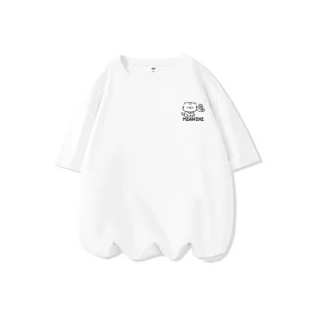 Cotton Drop Shoulder Sleeve T Shirt Women's