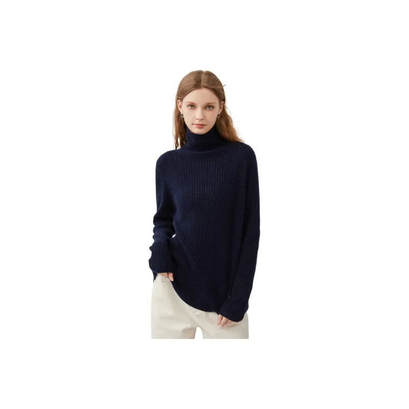 Vidolas Sweater Women's Light Cyan With Colorful Dots-0