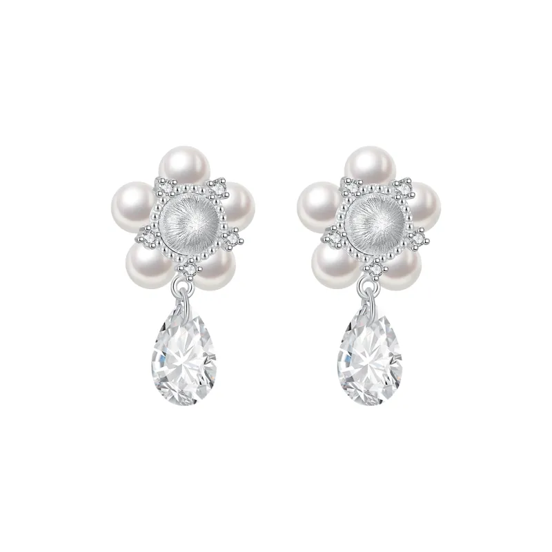 ZEGL Artificial Pearl Earrings Women's-0