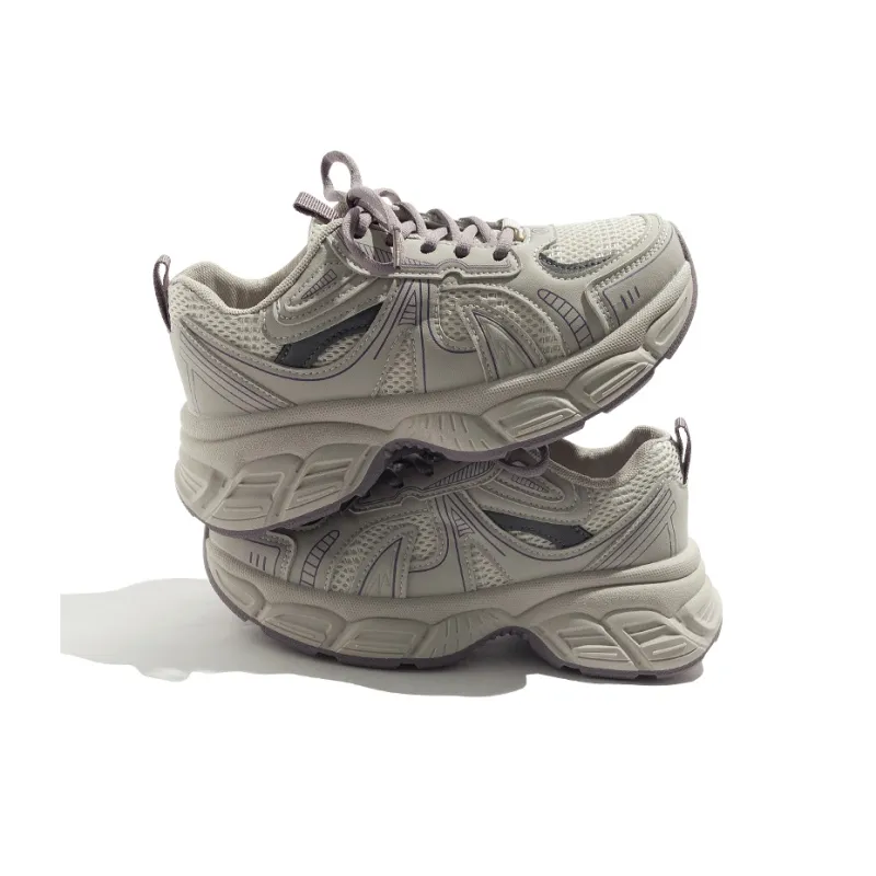 BEIER Breathable And Lightweight Low Top Chunky Sneakers Women's-12