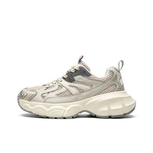 DEFINE CHOICE Low Top Chunky Sneakers Unisex Beige Gold