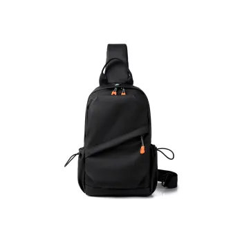 Alcohol Dragon Nylon Sling Bag Men's Black/Gray