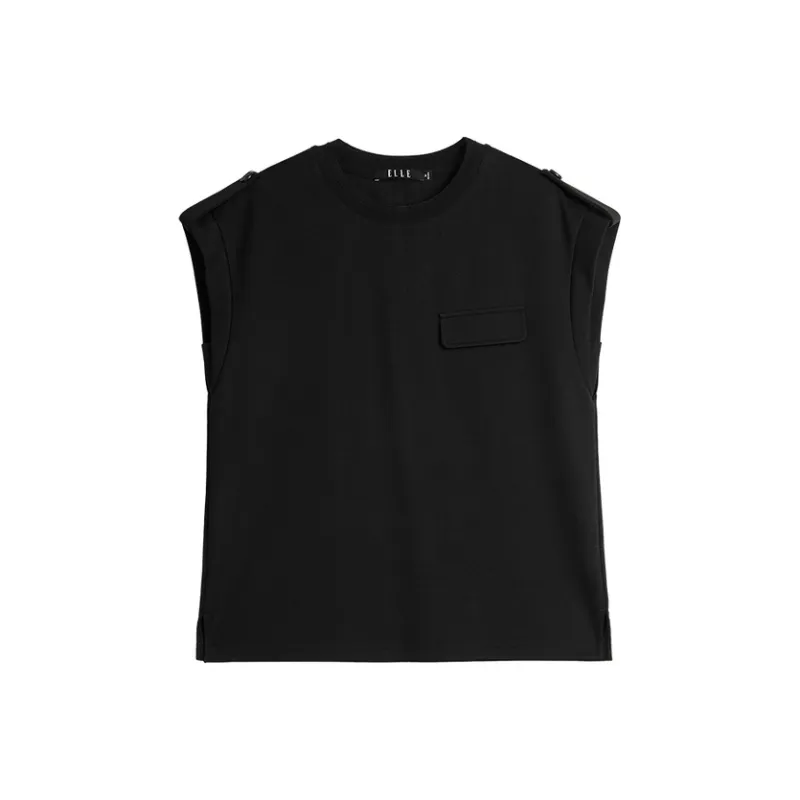 ELLE T Shirts Women's Black-0