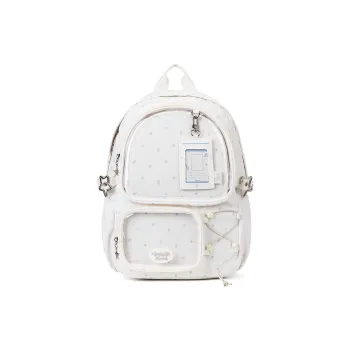 VANWALK Nylon Backpack Regular Women's Pink/White/Black