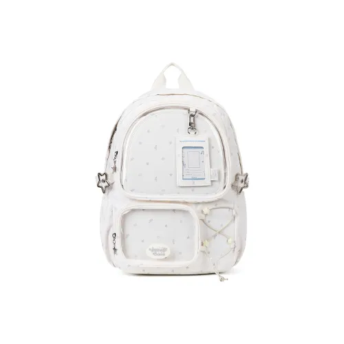 VANWALK Nylon Backpack Regular Women's Pink/White/Black