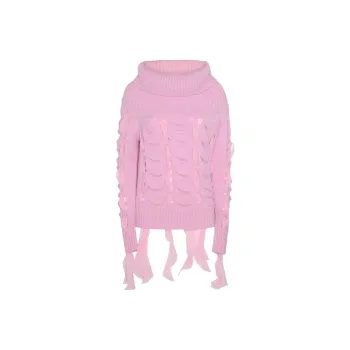 Blumarine Ruffled Off-Shoulder Knitted Top