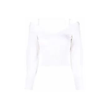 Self portrait SS22 Fitted Sweater Women's White