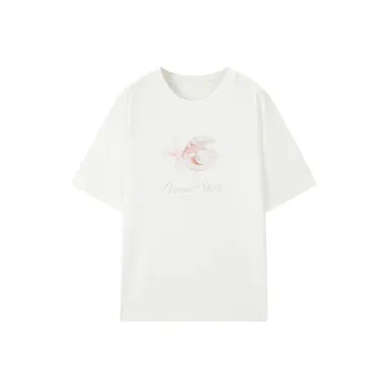 LEDIN T Shirt Women's Mist White