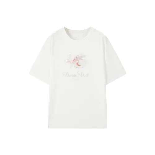 LEDIN T Shirt Women's Mist White