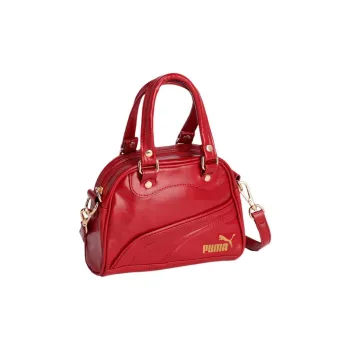 PUMA Polyester Shoulder Bag, Crossbody Bag, Handbag Mini Women's Dark Red