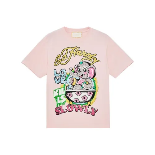 Ed Hardy SS24 T Shirt Women's Cherry Blossom Pink