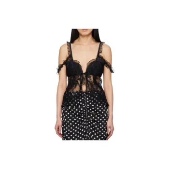 ANNA SUI Tank Tops Women's Black