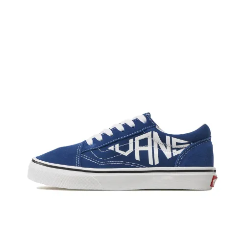 Vans Old Skool Anti Slip Wear Resistant Low Top Skateboard Shoes Women's Dark Blue