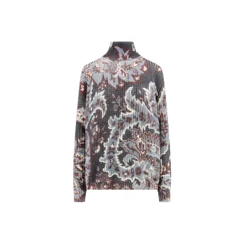 ETRO Paisley Printed Turtleneck Jumper