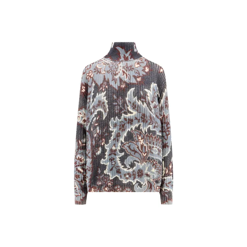 ETRO Paisley Printed Turtleneck Jumper-0